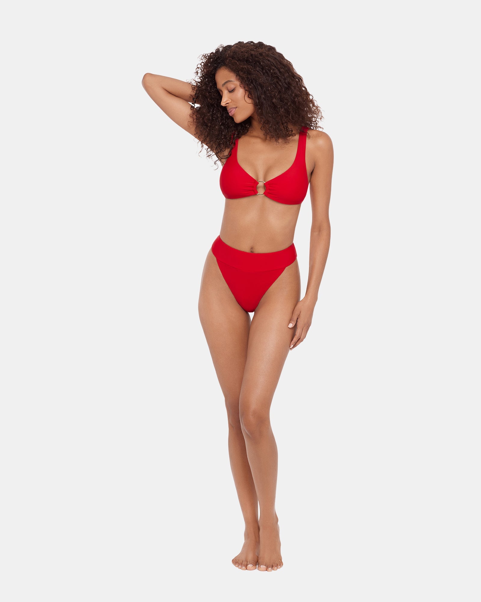SLEEK 'N CHIC BIKINI BOTTOM Cherry Women's Cheeky Bikini Bottom | Steve Madden