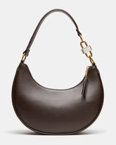 LOHAN Bag Walnut Structured Hobo Shoulder Handbag | Steve Madden