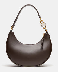 LOHAN Bag Walnut Structured Hobo Shoulder Handbag | Steve Madden