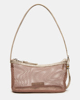 LUCIELL Blush Strap Mesh Structured Bottom Shoulder Handbag | Steve Madden