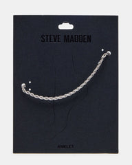 ROPE CHAIN ANKLET SILVER Women's Anklet | Steve Madden
