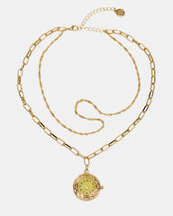 WATCH PENDANT Gold Layered Women's Necklace | Steve Madden