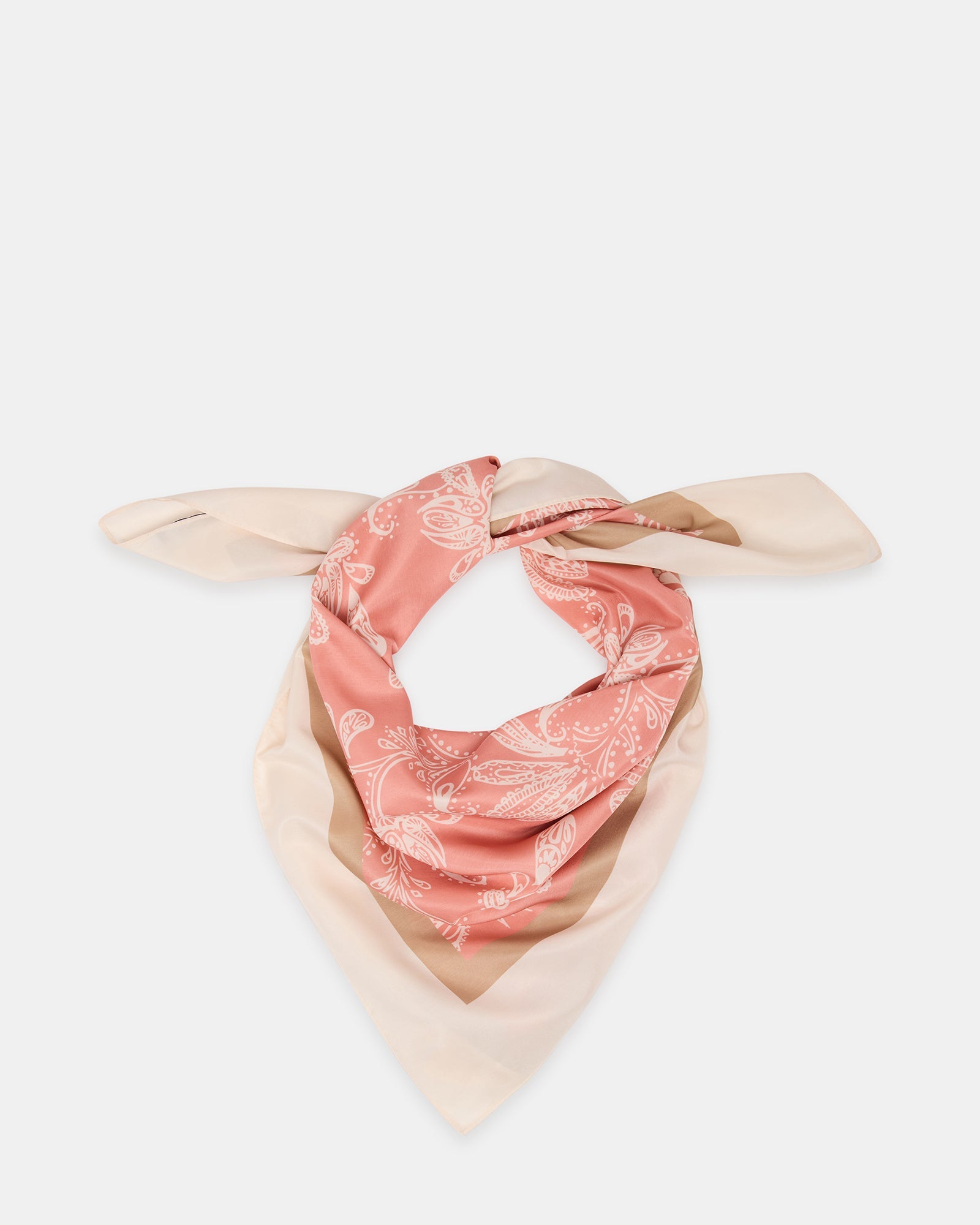 PAISLEY SATIN SCARF TERRACOTTA Women's Scarf | Steve Madden
