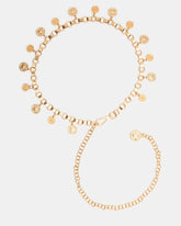 COIN Chain Gold Women's Belt | Steve Madden