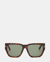 BRAISON Tortoise Frame Cateye Brown Lens Sunglasses | Steve Madden