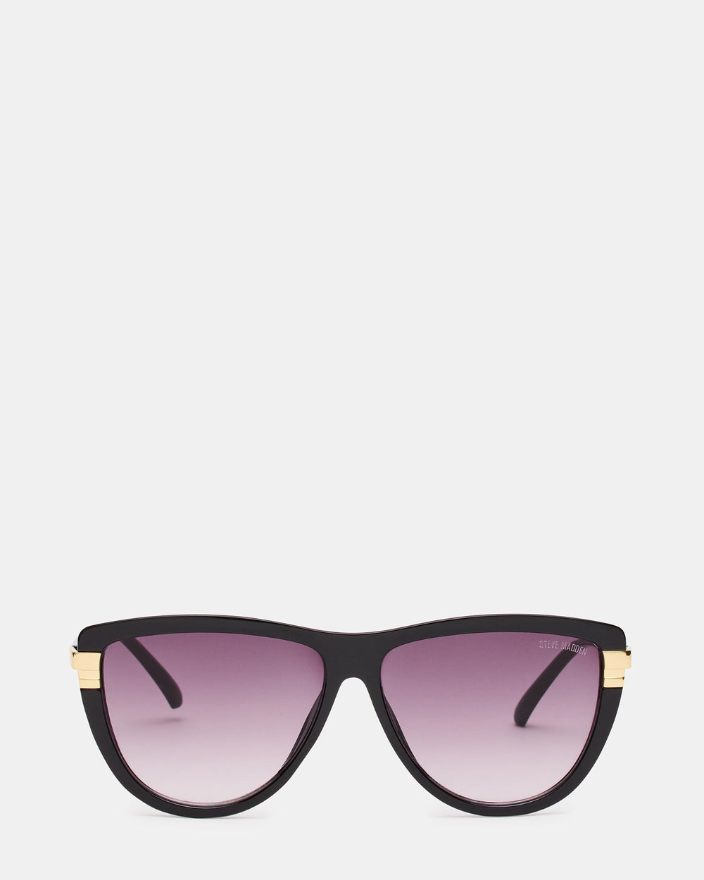 DONI Black Frame Cateye Purple Gradient Lens Sunglasses | Steve Madden