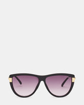 DONI Black Frame Cateye Purple Gradient Lens Sunglasses | Steve Madden