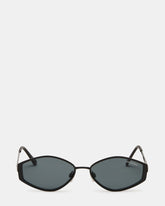 SHONDA Black Frame Rectangle Gradient Lens Sunglasses | Steve Madden