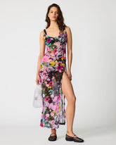 DAZEY FIELDS MULTI BIKINI COVER-UP Flowy Mesh Women's Swim Cover-Up | Steve Madden