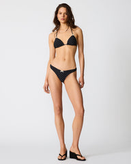 DARLING DOT BIKINI BOTTOM BLACK MULTI Women's Bikini Bottom | Steve Madden