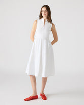BERLIN White Women's Mock Neck Midi Dress | Steve Madden