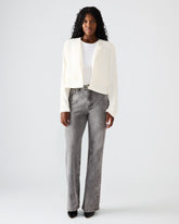 SERENEA White Women's Long-Sleeved Open-Front Blazer | Steve Madden