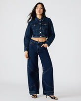 TRE Dark Denim Barrel Women's Jean | Steve Madden