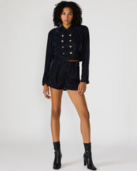 MINNETTA Indigo Haze Velvet Women's Shorts | Steve Madden