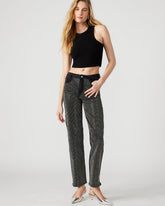 JESSE Black Women's Rhinestone Studded Jeans | Steve Madden