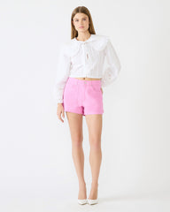 SIENNE Pink Taffy Denim High-Rise Women's Shorts | Steve Madden