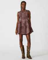 IRINNA Hot Spots Print High Neck Women's Mini Dress | Steve Madden