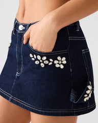 BRIELLIA SKIRT BIJOU BLUE