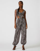 LIVY Forest Green Cropped Sleeveless Front-Tie Women's Top | Steve Madden