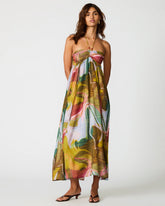 YAZMINA Marble Halter Beads Flowy Women's Maxi Dress | Steve Madden