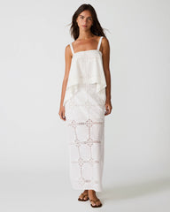 MONIQUE Antique Eyelet Lace Set Women's Maxi Skirt | Steve Madden