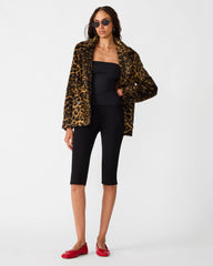 MADLEY Cheetah Print Faux Fur Button-Up Women's Jacket | Steve Madden