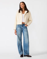 SILAS Bone Moto Faux Leather Fur Women's Jacket | Steve Madden