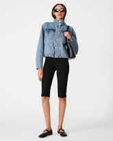 ALLYSON Imperial Blue Button-Up Women's Denim Jacket | Steve Madden