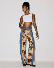 THE SYDNEE Imperial Blue High-Rise Barrel Denim Women's Jeans | Steve Madden