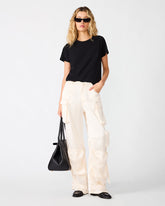 DUO PANT Cream Women's Utility Cargo Pants | Steve Madden
