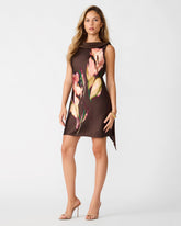 MANI Tigerlily High-Neck Floral Women's Mini Dress | Steve Madden
