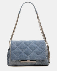 COLETTE Denim Quilted Chain Shoulder Handbag | Steve Madden