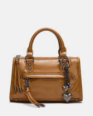 ELIDE Mustard Top Handle Satchel Crossbody Handbag | Steve Madden