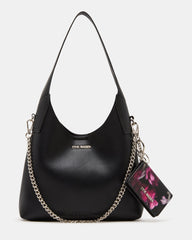 BENNY Bag Black Shoulder Strap Hobo Tote Handbag | Steve Madden