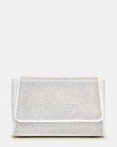 EVELINA Bag Rhinestones Angular Rhinestone Embellished Crossbody Mini Clutch Handbag | Steve Madden