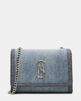 LARISA Denim Chain Crossbody Shoulder Strap Handbag | Steve Madden