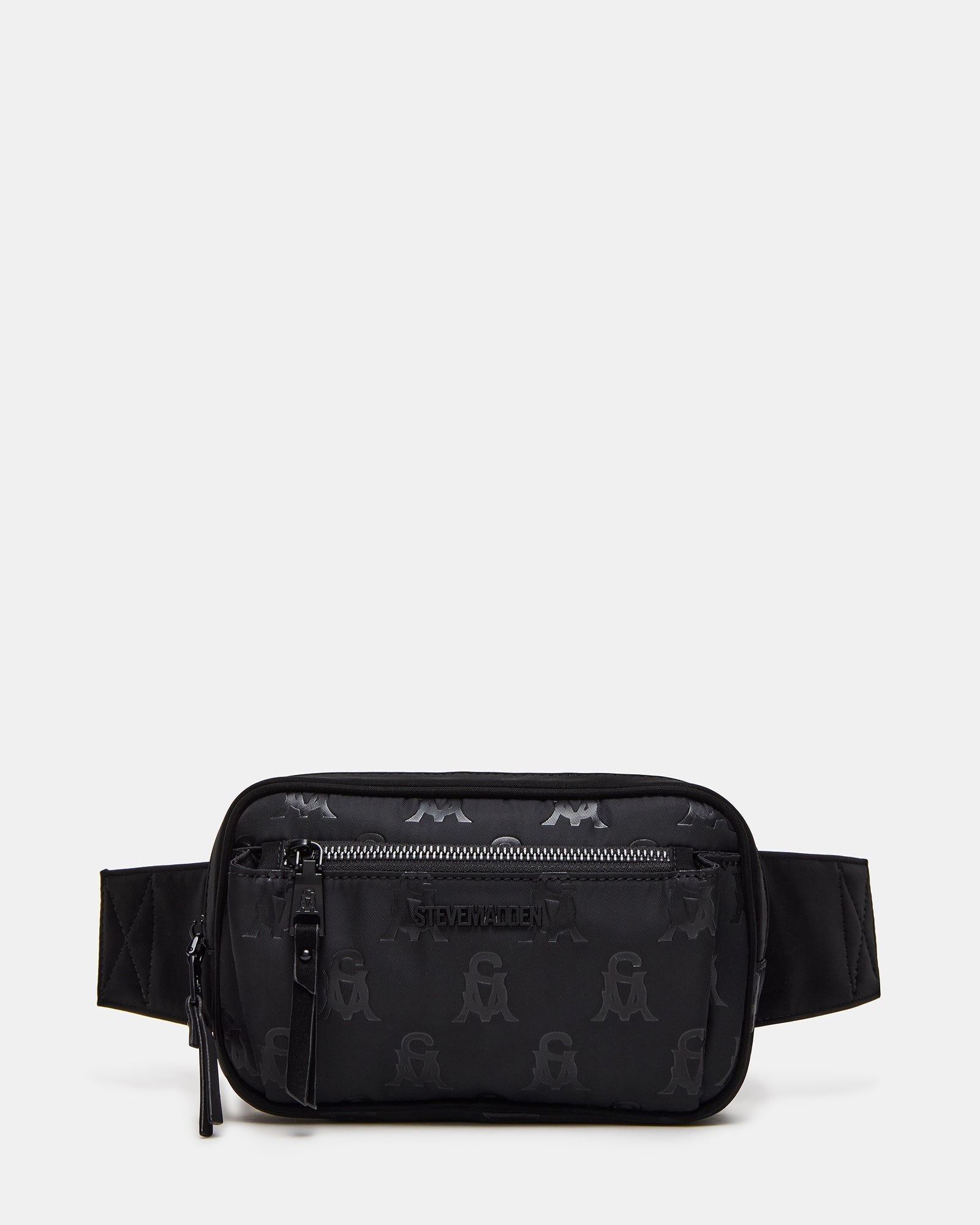 LIND Black/Black Women's Adjustable Belt Handbag | Steve Madden
