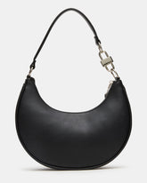 LOHAN Bag Black Structured Hobo Shoulder Handbag | Steve Madden