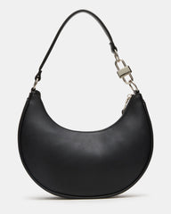 LOHAN Bag Black Structured Hobo Shoulder Handbag | Steve Madden