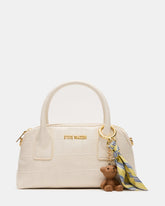 MELODIE Bag Bone Crocodile Dome Satchel Top-Handle Crossbody Handbag | Steve Madden