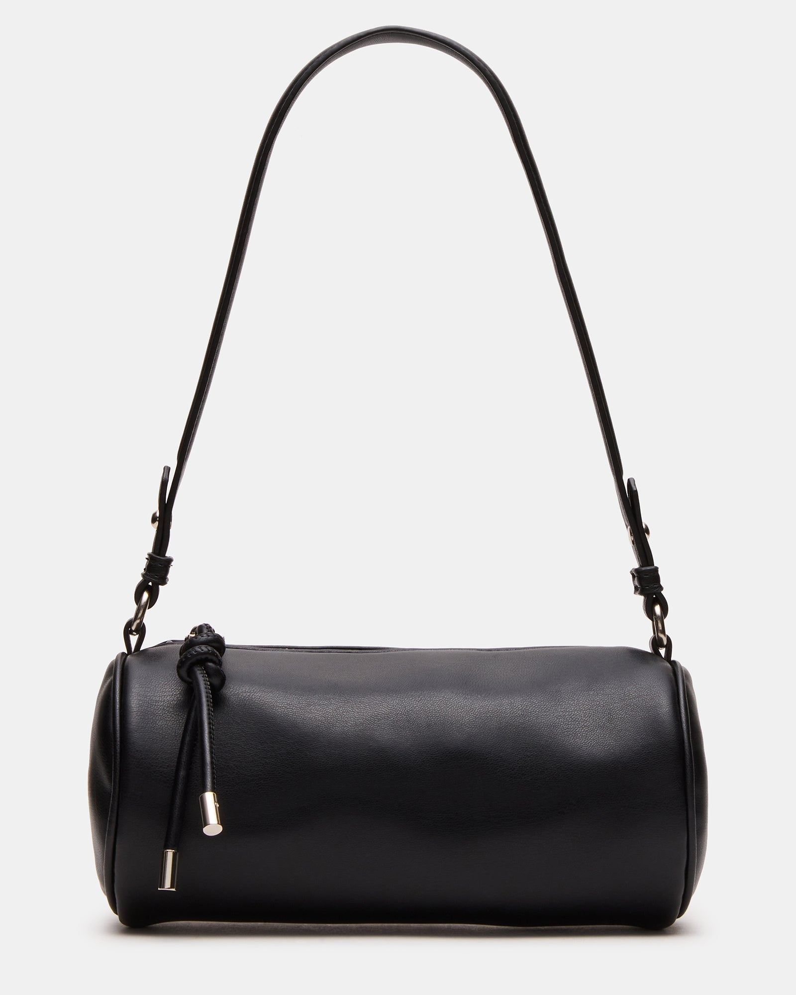 PRIYA Bag Black Mini Barrel Shoulder Handbag | Steve Madden