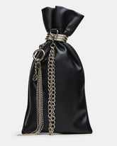 RISSA Black Charms Pouch Clutch Handbag | Steve Madden
