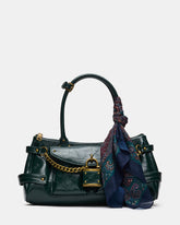 SAVANAH Green Cargo Satchel Shoulder Handbag | Steve Madden