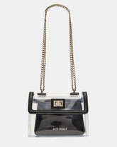 SCOOP Black Clear Transparent Pouch Crossbody Handbag | Steve Madden