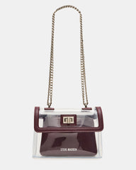 SCOOP Wine Clear Transparent Pouch Crossbody Handbag | Steve Madden