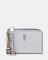 SORELLA Silver Bifold Zipper Wallet | Steve Madden