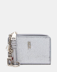SORELLA Silver Bifold Zipper Wallet | Steve Madden