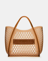 SUMMER Bag Tan Caged Jelly Top-Handle Tote Handbag | Steve Madden