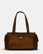 TARO Tobacco Structured Satchel Shoulder Handbag | Steve Madden