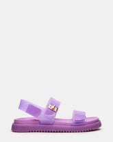 Kids' MONA Jelly Purple Girls' Flatform Sandal | Steve Madden
